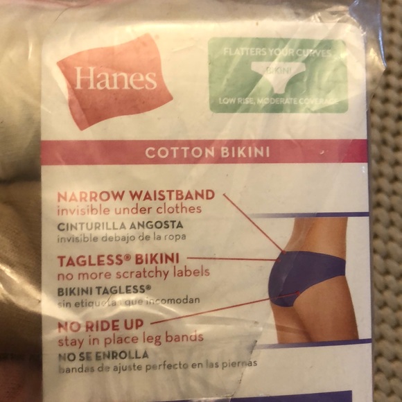 Hanes Cool Comfort Cotton Bikini Panties 6pk - Picture 7 of 8